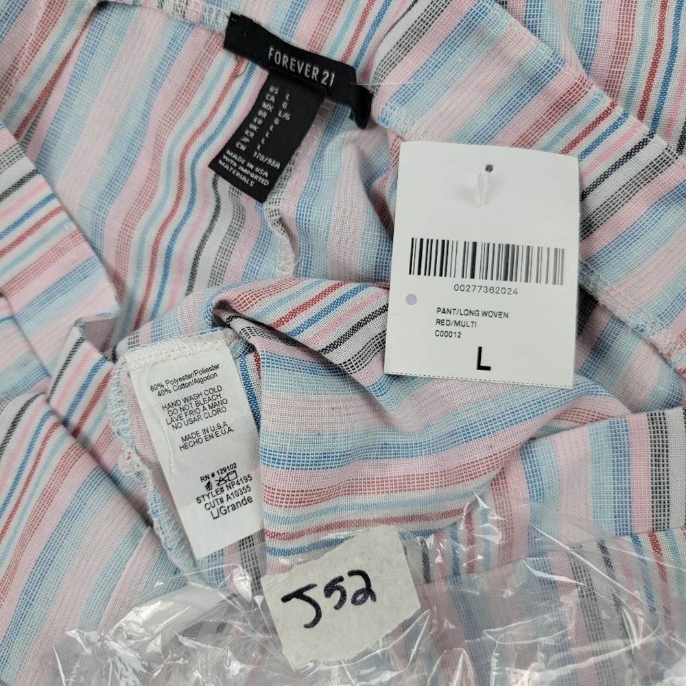 NWT wide leg high waist striped side zip trouser - Picture 5 of 5